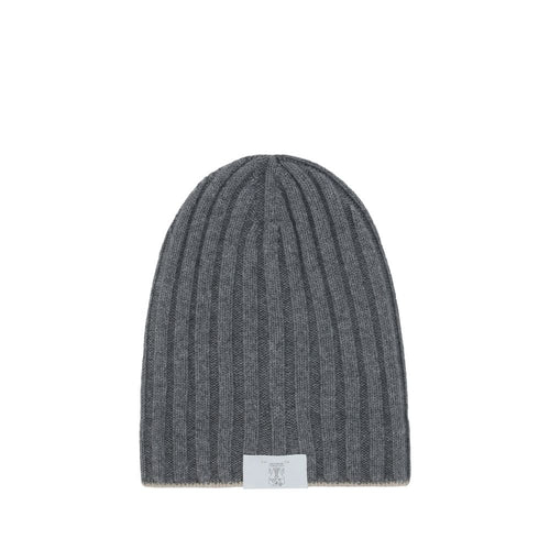 Brunello Cucinelli Gray Cashmere Beanie