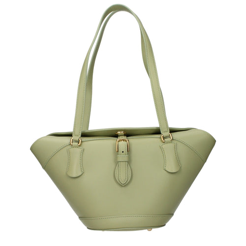 Dolce & Gabbana Green Leather Shoulder Bag