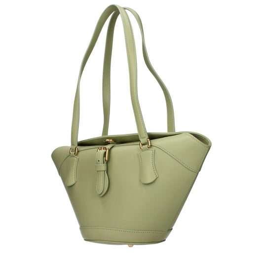 Dolce & Gabbana Green Leather Shoulder Bag