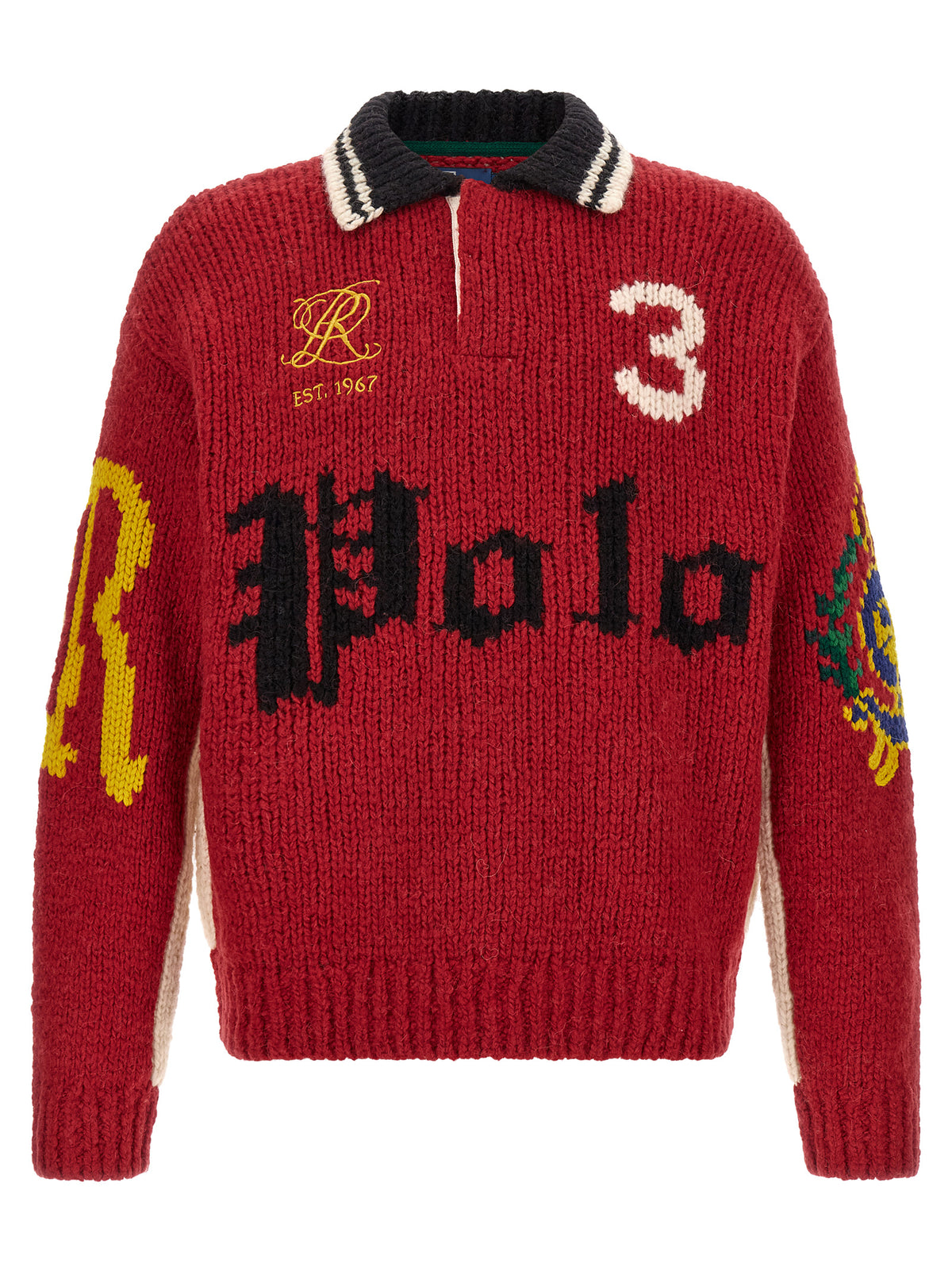 Polo Ralph Lauren Red Wool Cardigan