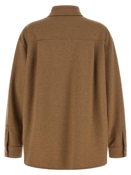 Max Mara Brown Triacetate Shell Jacket