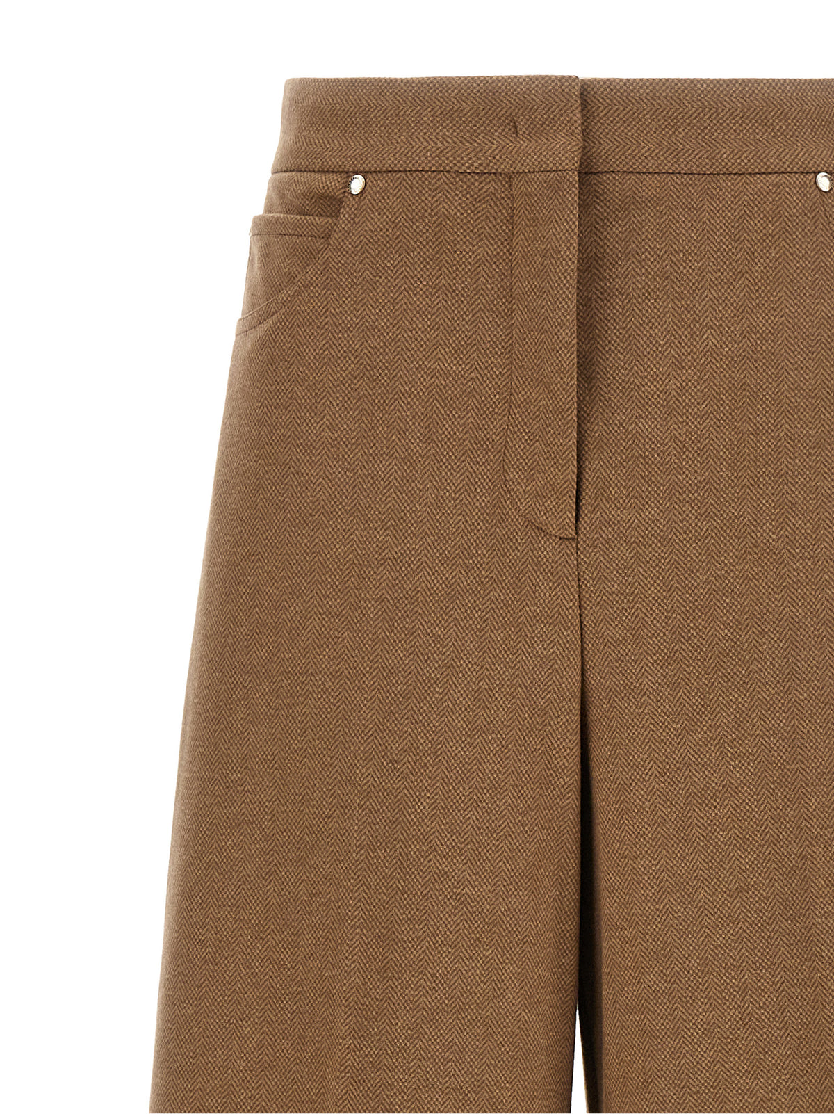 Max Mara Brown Triacetate Casual Pants