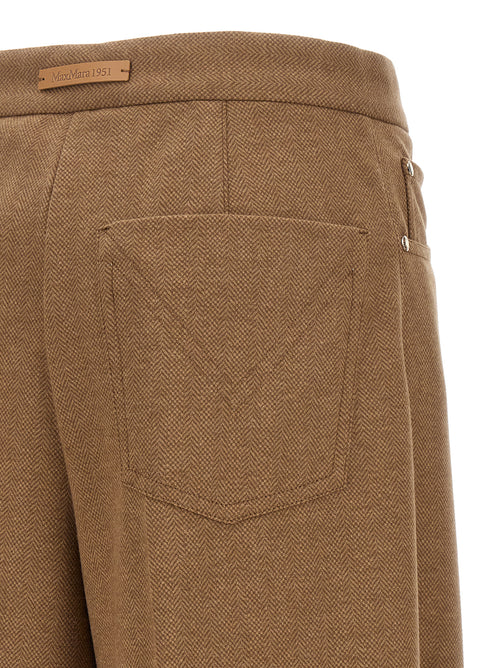 Max Mara Brown Triacetate Casual Pants