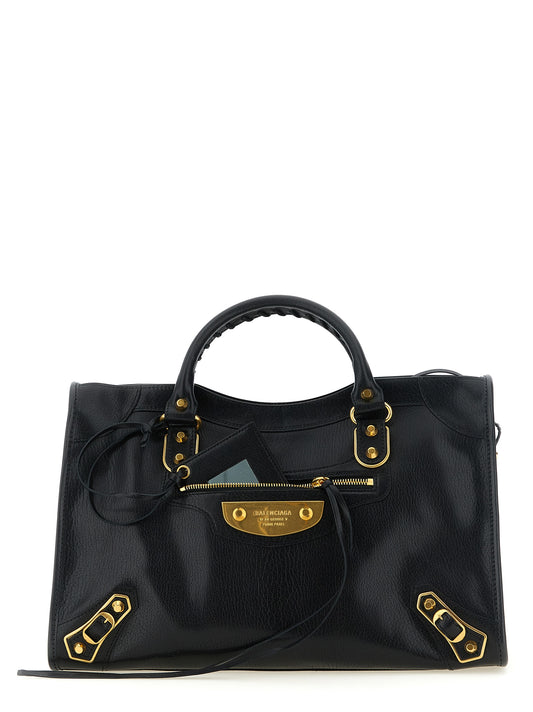 Balenciaga Black Goatskin Handbag