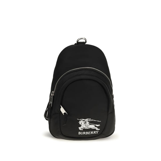 Burberry Black Fabric Shoulder Bag