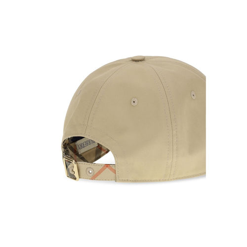 Burberry Beige Cotton Cap (Baseball Hat)
