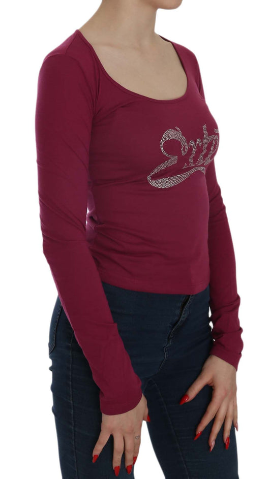 Exte Crystal Embellished Long Sleeve Casual Top - ClickThatClicks 