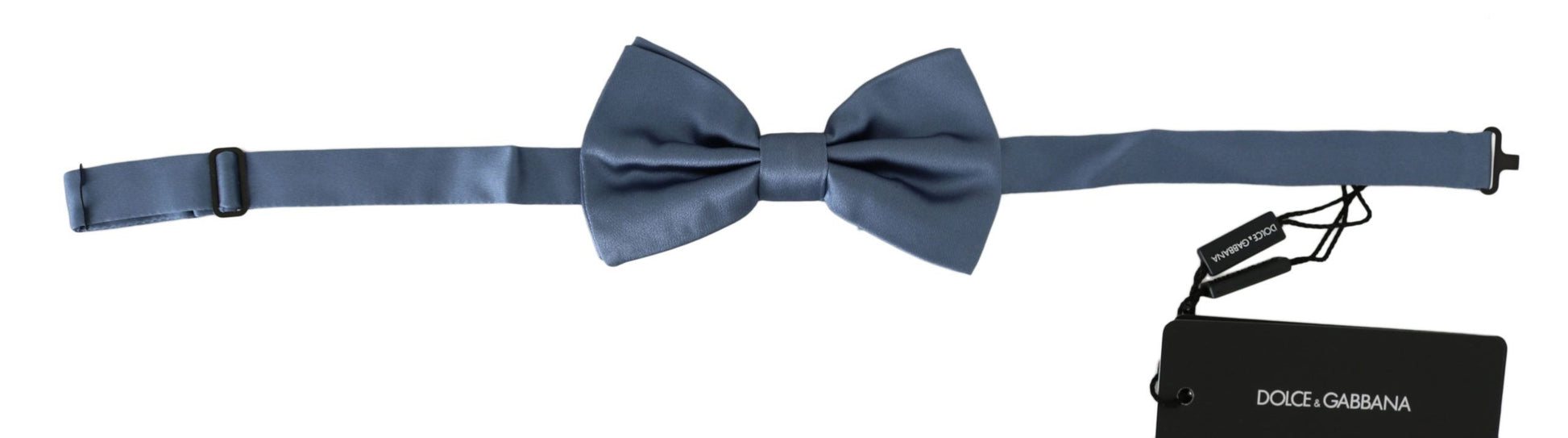 Dolce & Gabbana Blue 100% Silk Adjustable Neck Papillon Bow tie - ClickThatClicks 