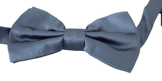 Dolce & Gabbana Blue 100% Silk Adjustable Neck Papillon Bow tie - ClickThatClicks 