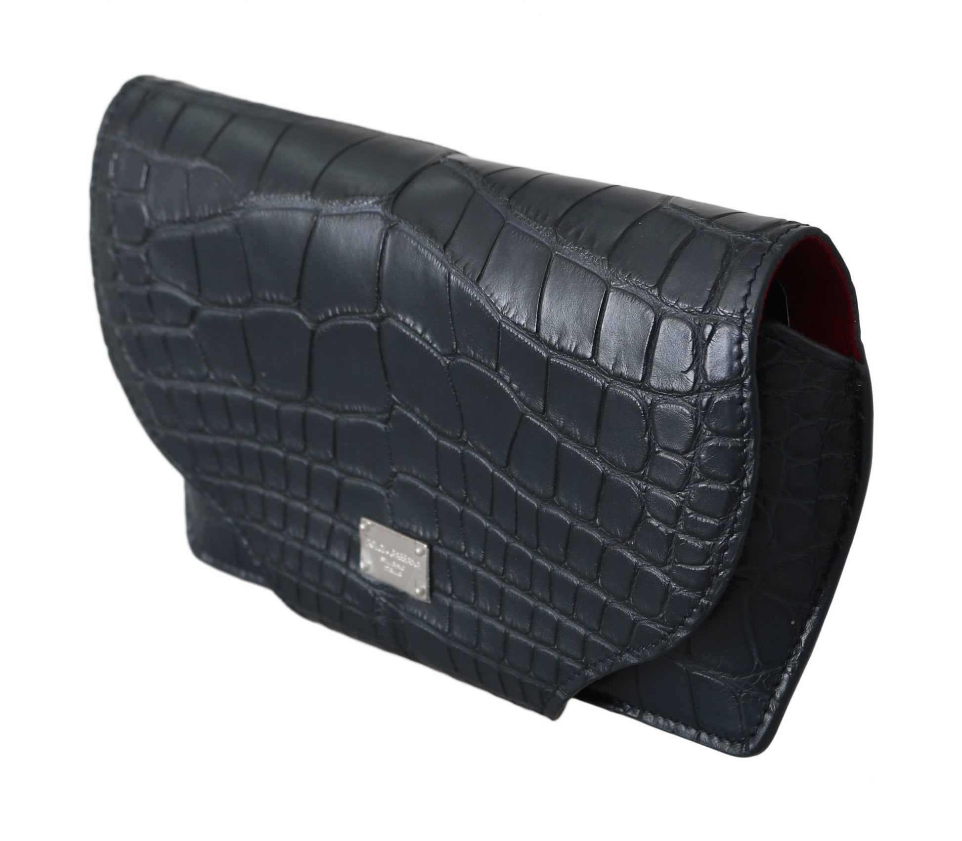 Dolce & Gabbana Blue Crocodile Eyewear Sunglasses Case Cover Pouch - ClickThatClicks 