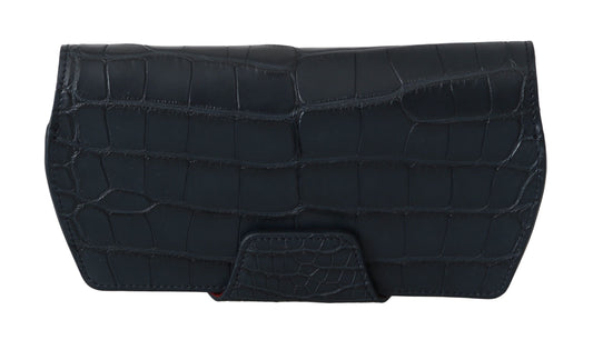 Dolce & Gabbana Blue Crocodile Eyewear Sunglasses Case Cover Pouch - ClickThatClicks 
