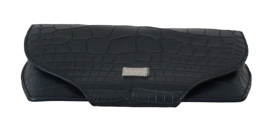 Dolce & Gabbana Blue Crocodile Eyewear Sunglasses Case Cover Pouch - ClickThatClicks 