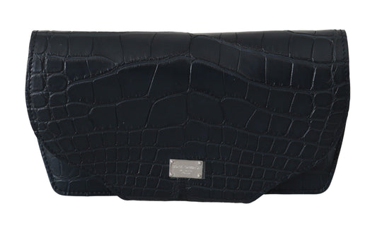 Dolce & Gabbana Blue Crocodile Eyewear Sunglasses Case Cover Pouch - ClickThatClicks 