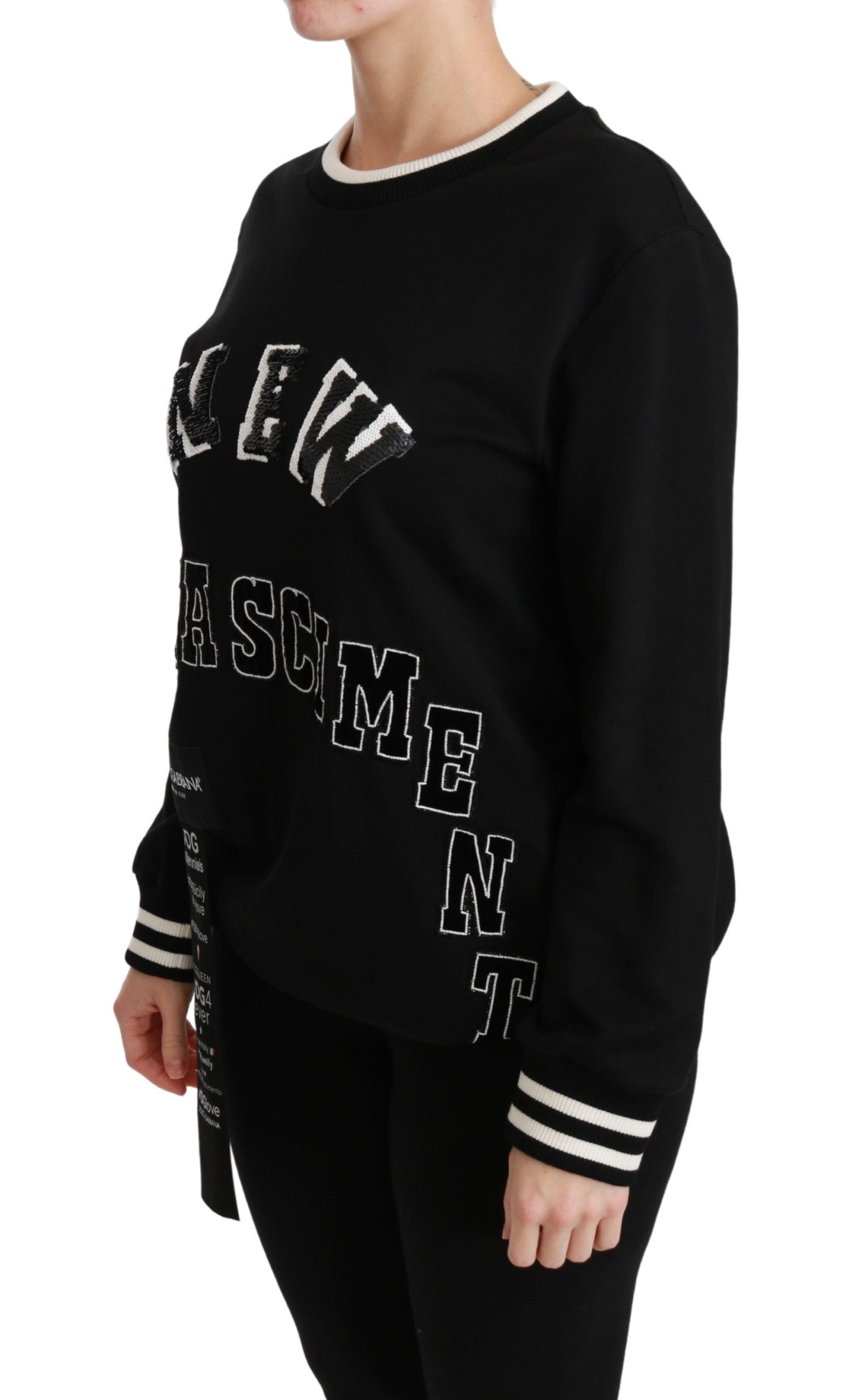 Dolce & Gabbana Black Rinascimento #DGmillennials Sweater - ClickThatClicks 