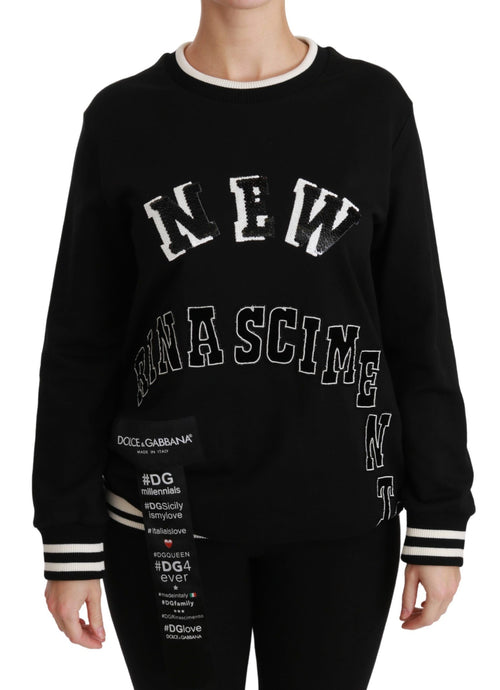 Dolce & Gabbana Black Rinascimento #DGmillennials Sweater - ClickThatClicks 