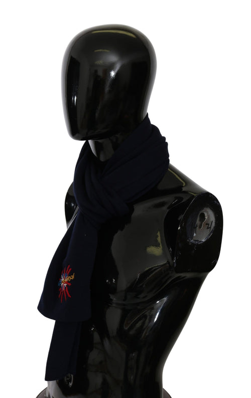 Dolce & Gabbana Blue #DGLovesLondon Wrap Shawl Wool Scarf - ClickThatClicks 