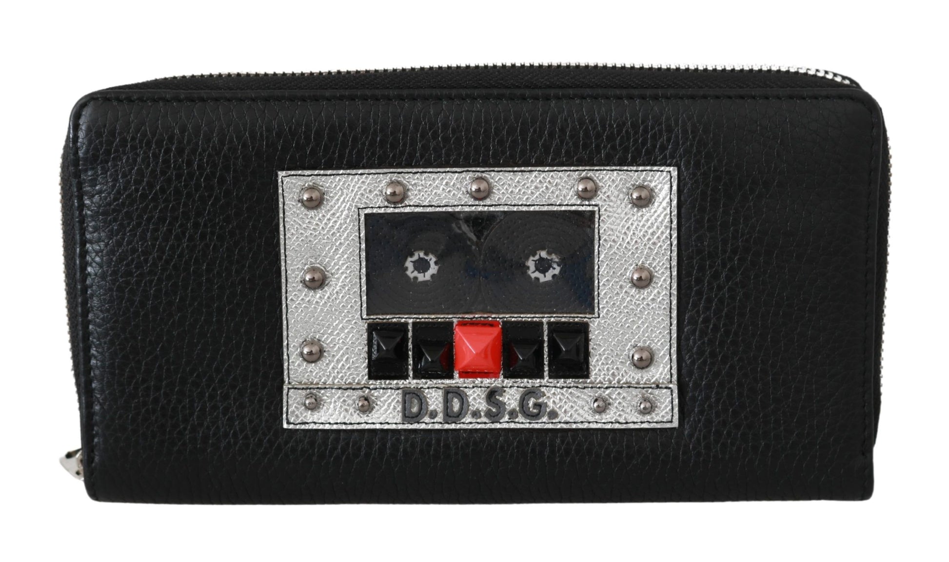 Dolce & Gabbana Black Mens Zipper Continental Purse 100% Leather Wallet - ClickThatClicks 