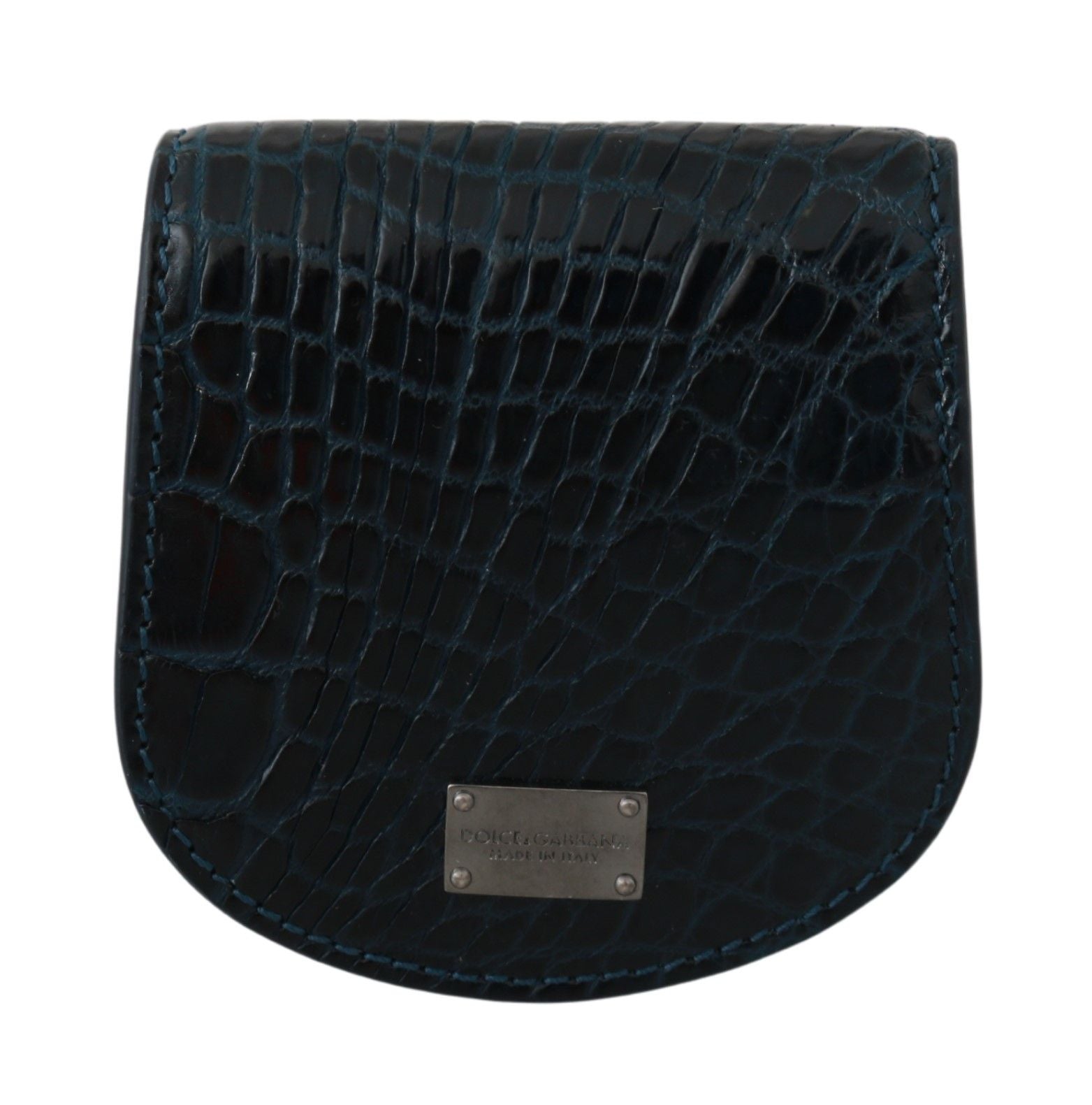 Dolce & Gabbana Blue Exotic Skins Condom Case Holder Pocket - ClickThatClicks 
