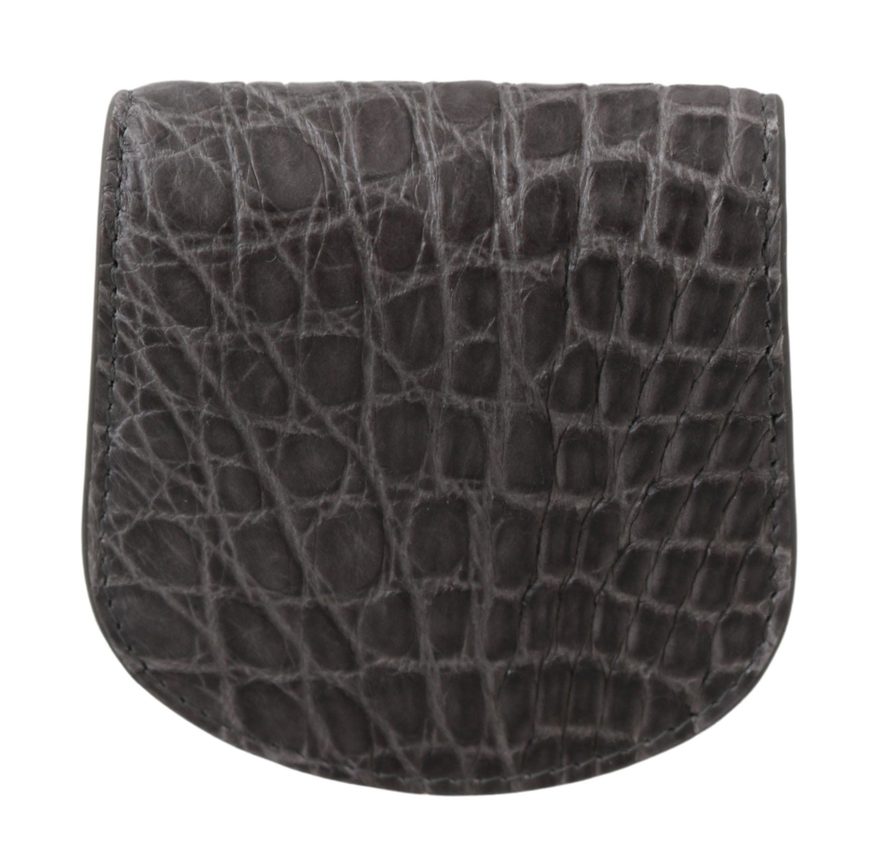 Dolce & Gabbana Gray Exotic Skin Condom Case Holder Pocket Wallet - ClickThatClicks 
