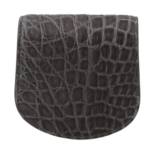 Dolce & Gabbana Gray Exotic Skin Condom Case Holder Pocket Wallet - ClickThatClicks 