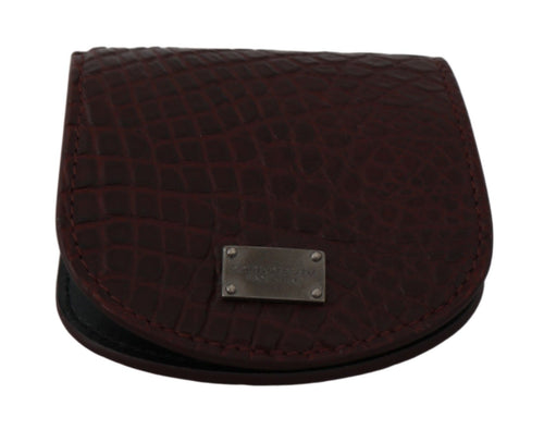 Dolce & Gabbana Brown Exotic Skin Pocket Condom Case Holder - ClickThatClicks 