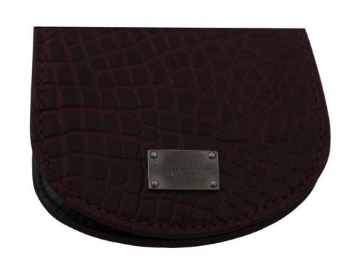 Dolce & Gabbana Brown Exotic Skin Pocket Condom Case Holder - ClickThatClicks 