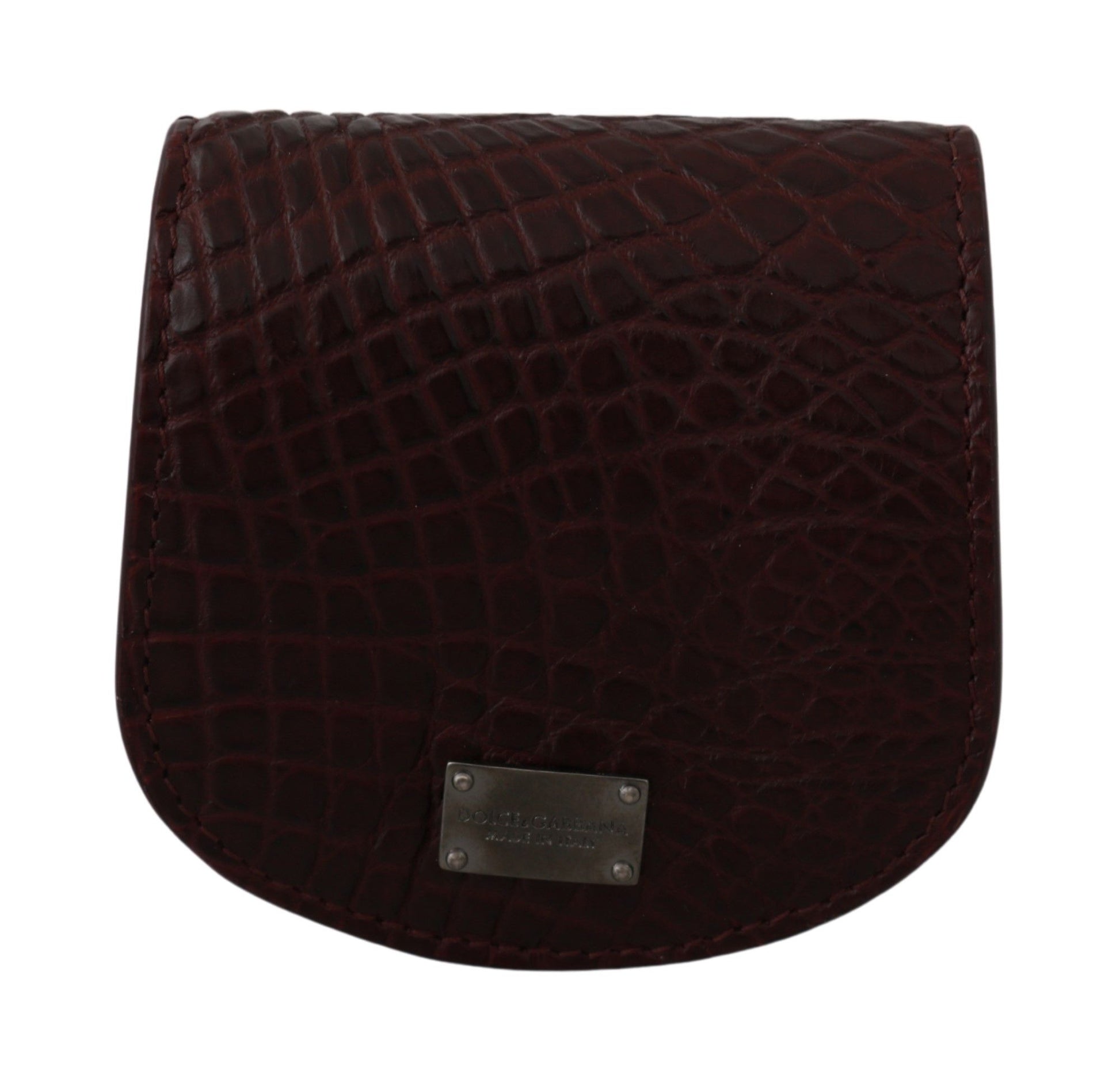 Dolce & Gabbana Brown Exotic Skin Pocket Condom Case Holder - ClickThatClicks 