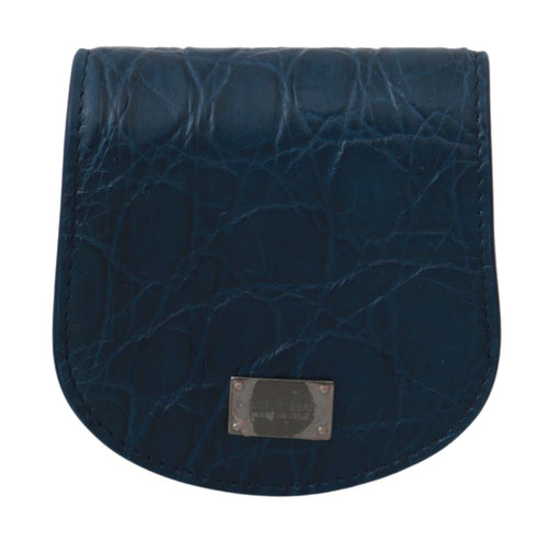 Dolce & Gabbana Blue Leather Holder Pocket Condom Case - ClickThatClicks 