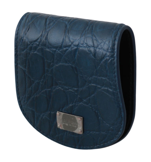 Dolce & Gabbana Blue Leather Holder Pocket Condom Case - ClickThatClicks 