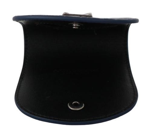 Dolce & Gabbana Blue Leather Holder Pocket Condom Case - ClickThatClicks 