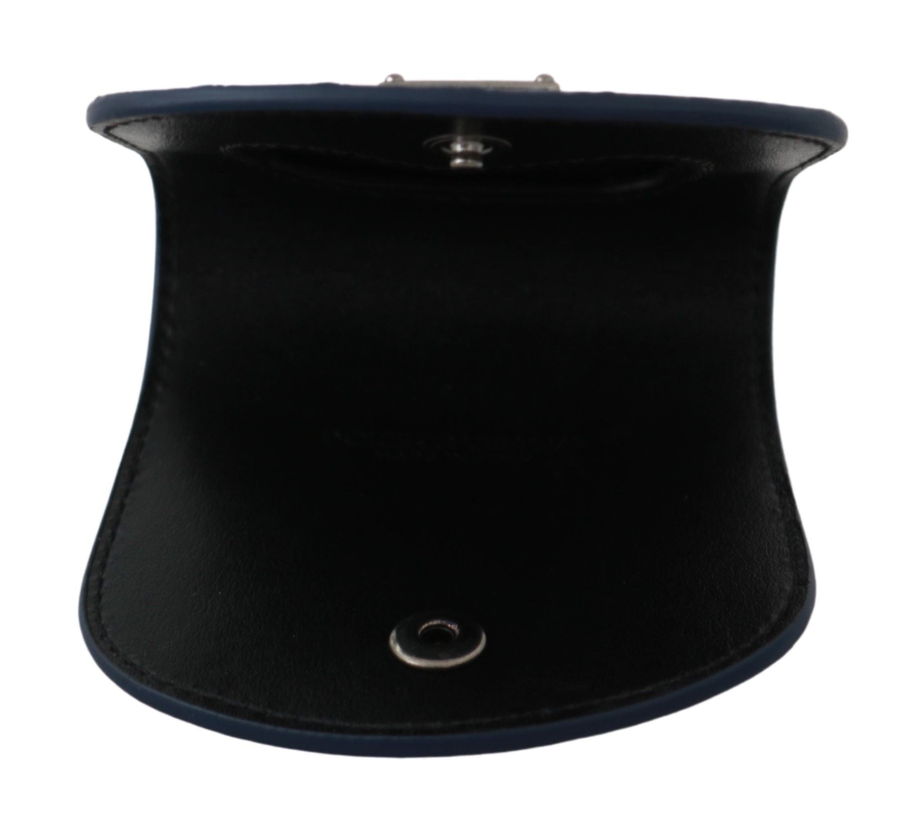 Dolce & Gabbana Blue Holder Pocket Wallet Blue Exotic Skin Condom Case - ClickThatClicks 