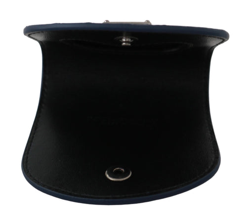 Dolce & Gabbana Blue Holder Pocket Wallet Blue Exotic Skin Condom Case - ClickThatClicks 
