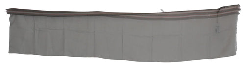 Costume National Gray Fringe Neck Wrap Cotton Scarf - ClickThatClicks 
