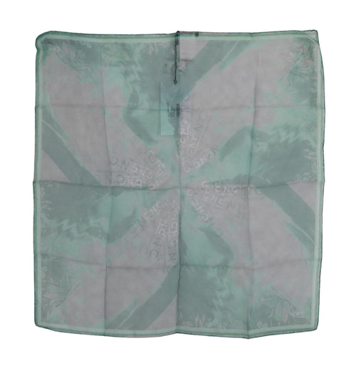 Costume National Green Silk Shawl Foulard Wrap Scarf - ClickThatClicks 