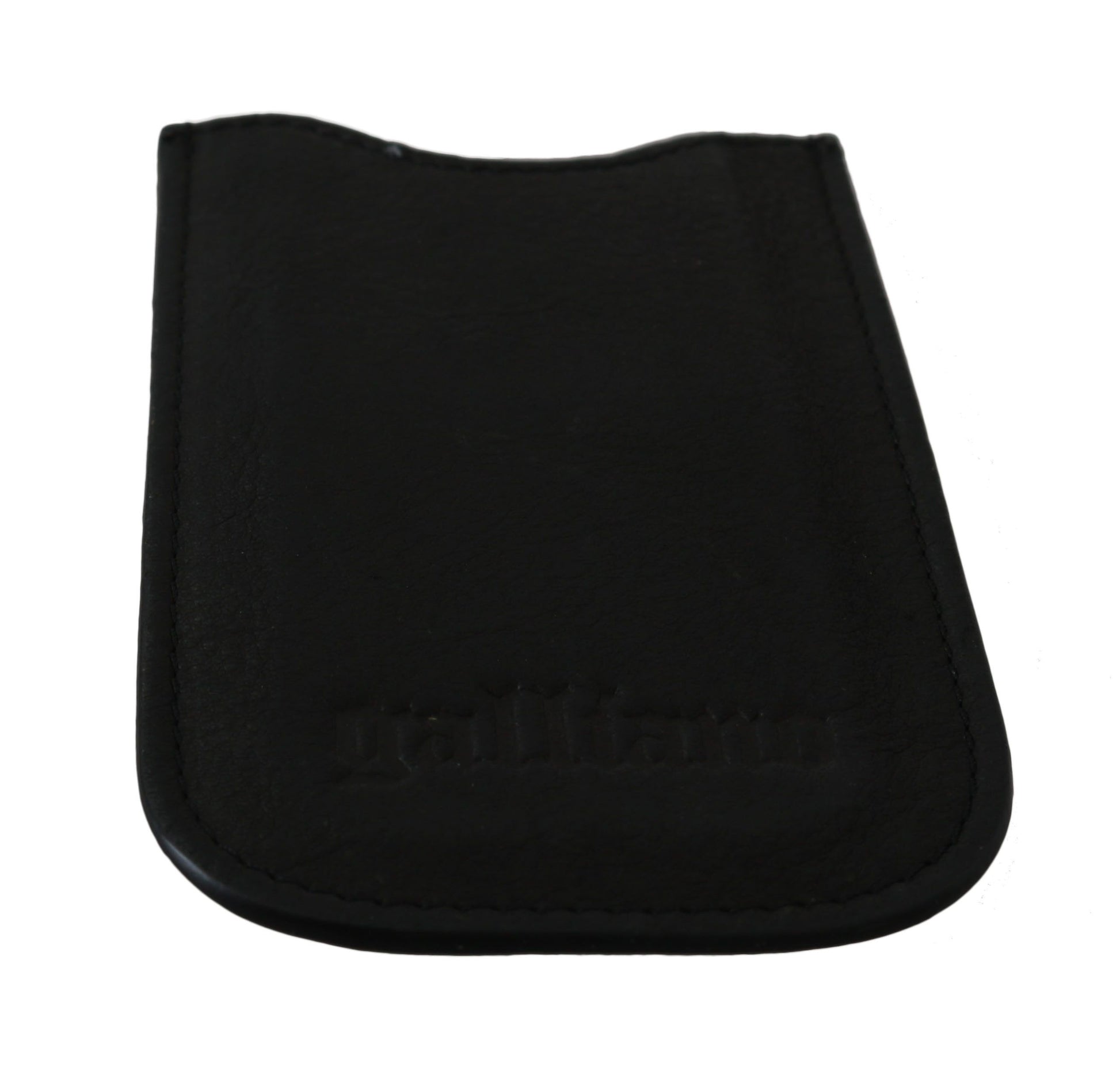 John Galliano Black Leather Multifunctional Men ID Bill Card Holder Wallet - ClickThatClicks 