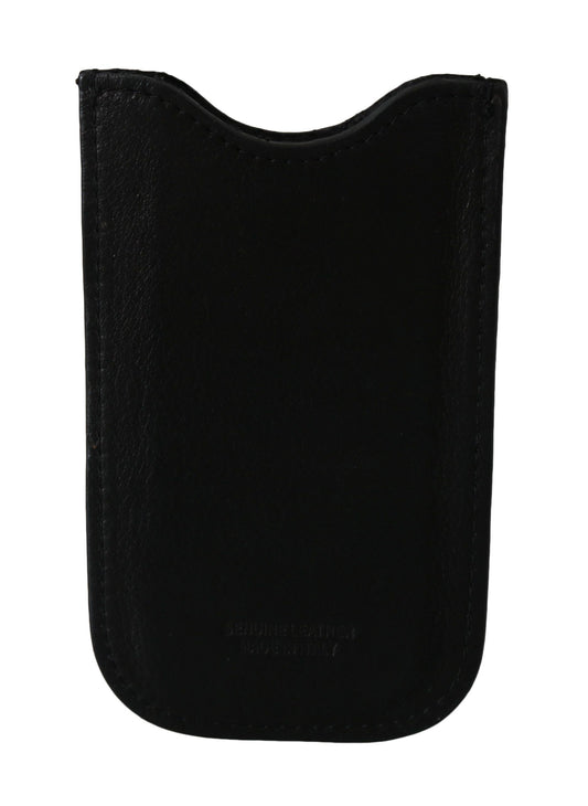 John Galliano Black Leather Multifunctional Men ID Bill Card Holder Wallet - ClickThatClicks 