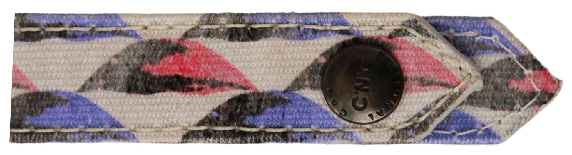 Costume National White Ring Branded Textile  Keychain - ClickThatClicks 