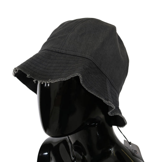 Costume National Black Washed Wide Brim Outdoor Bucket Hat - ClickThatClicks 