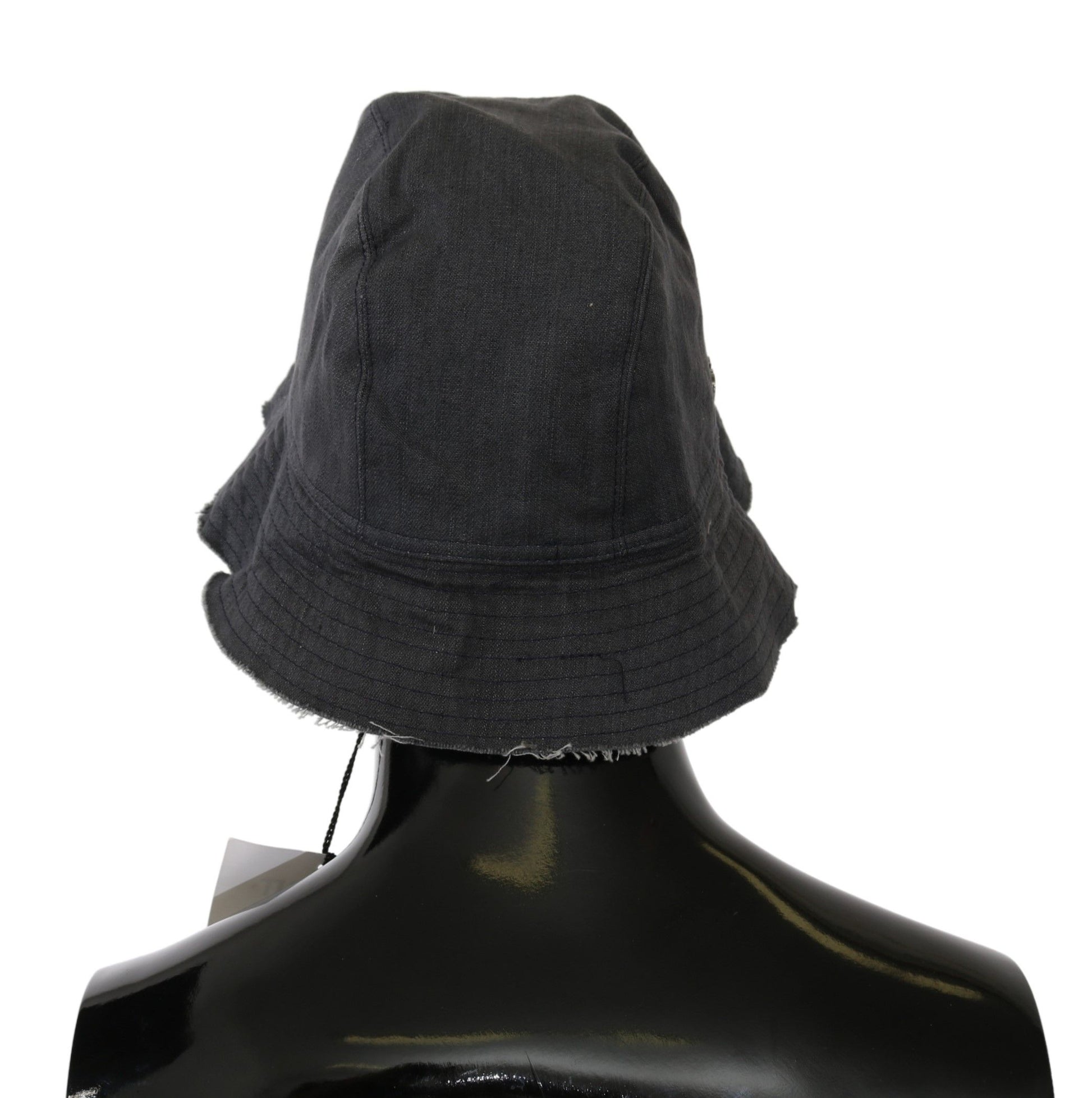 Costume National Black Washed Wide Brim Outdoor Bucket Hat - ClickThatClicks 
