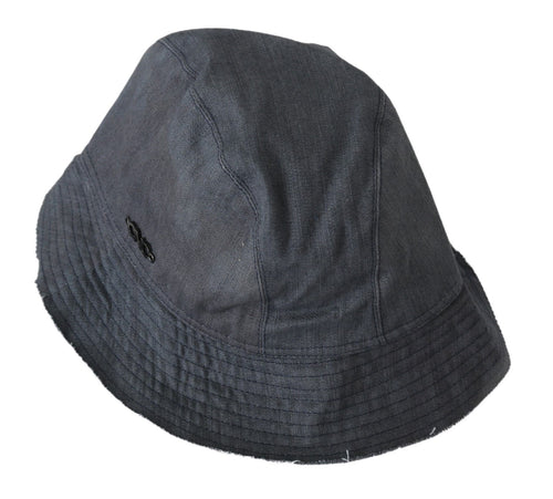 Costume National Black Washed Wide Brim Outdoor Bucket Hat - ClickThatClicks 