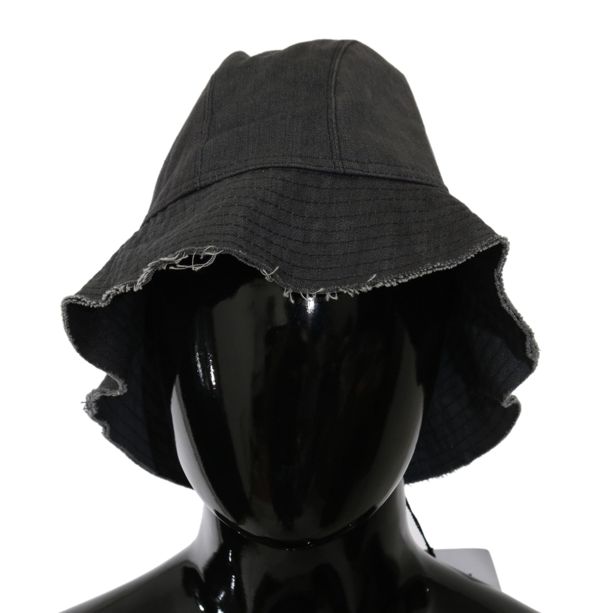 Costume National Black Washed Wide Brim Outdoor Bucket Hat - ClickThatClicks 