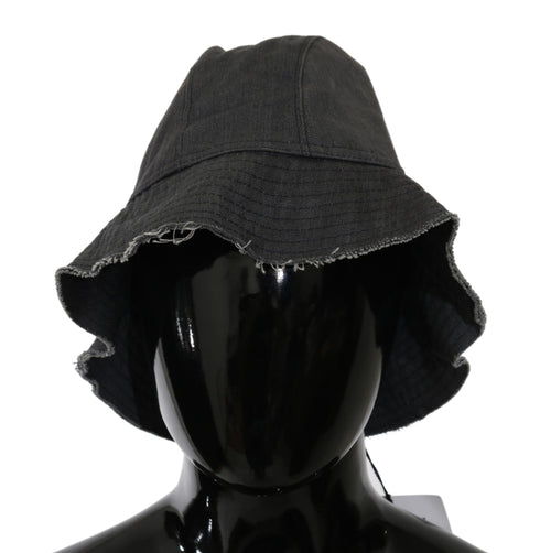 Costume National Black Washed Wide Brim Outdoor Bucket Hat - ClickThatClicks 