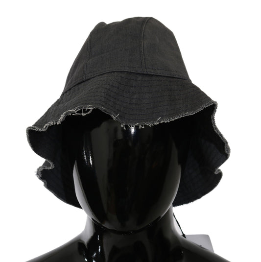 Costume National Black Washed Wide Brim Outdoor Bucket Hat - ClickThatClicks 