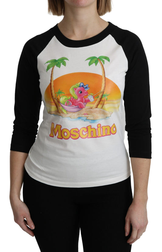 Moschino White Cotton T-shirt My Little Pony Top Tshirt - ClickThatClicks 