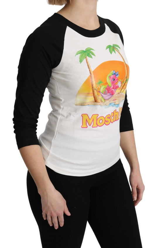 Moschino White Cotton T-shirt My Little Pony Top Tshirt - ClickThatClicks 