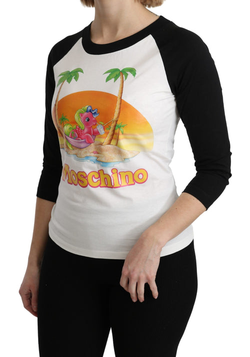 Moschino White Cotton T-shirt My Little Pony Top Tshirt - ClickThatClicks 