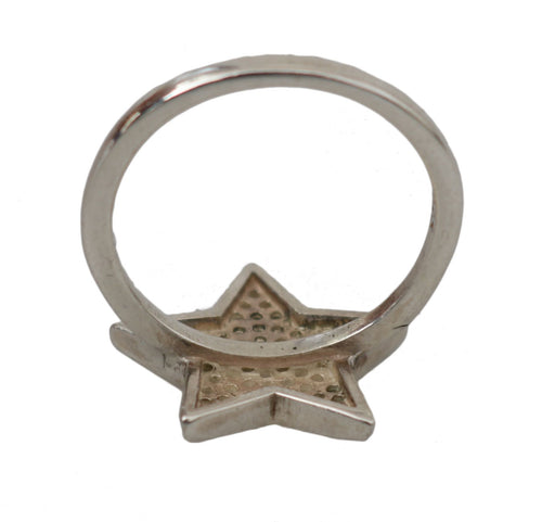 Nialaya Silver Womens Clear CZ Star 925 Ring - ClickThatClicks 