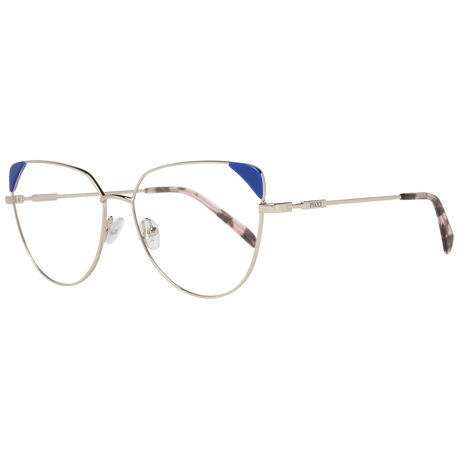 Emilio Pucci Gold Metal & Plastic Glasses (Frames) - ClickThatClicks 
