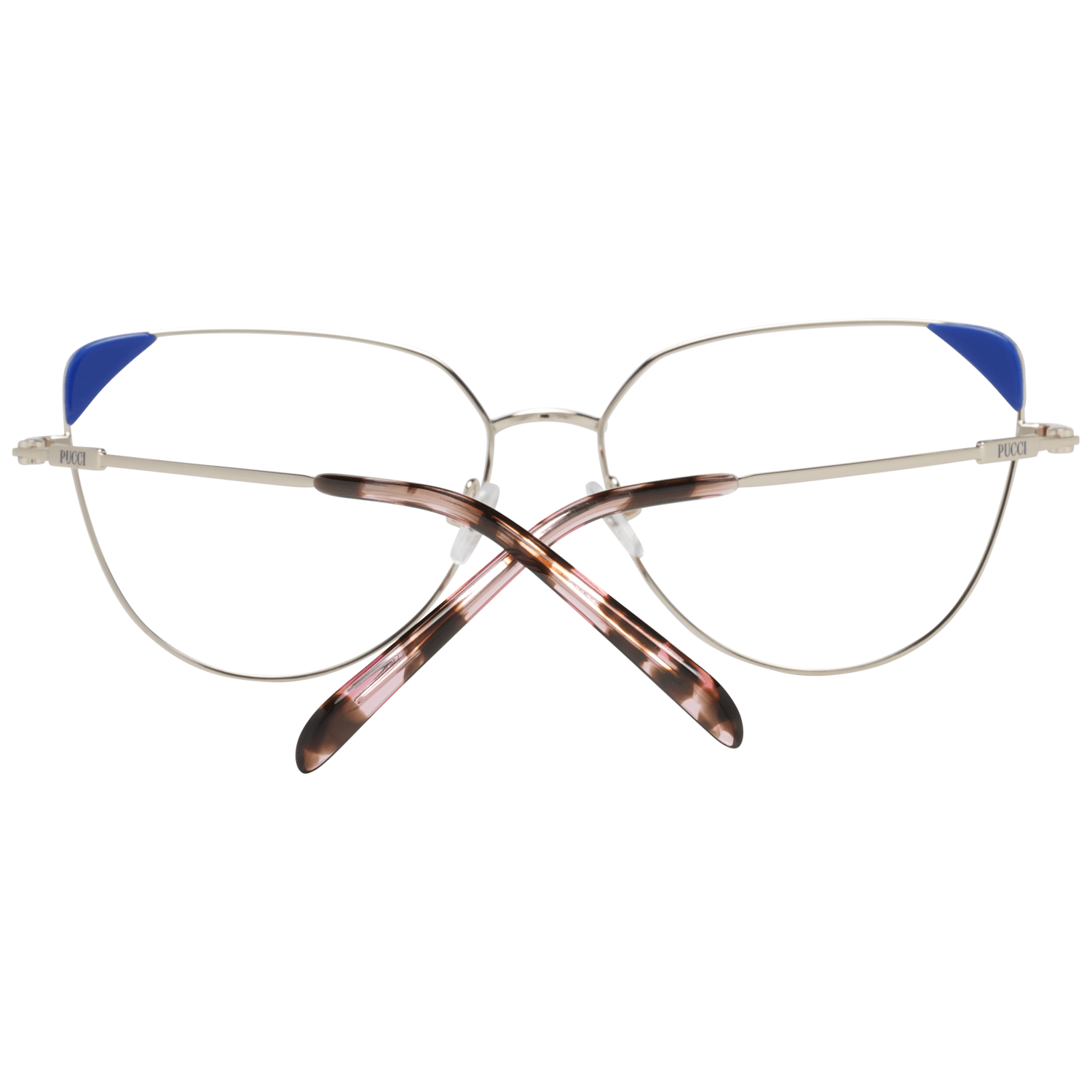 Emilio Pucci Gold Metal & Plastic Glasses (Frames) - ClickThatClicks 