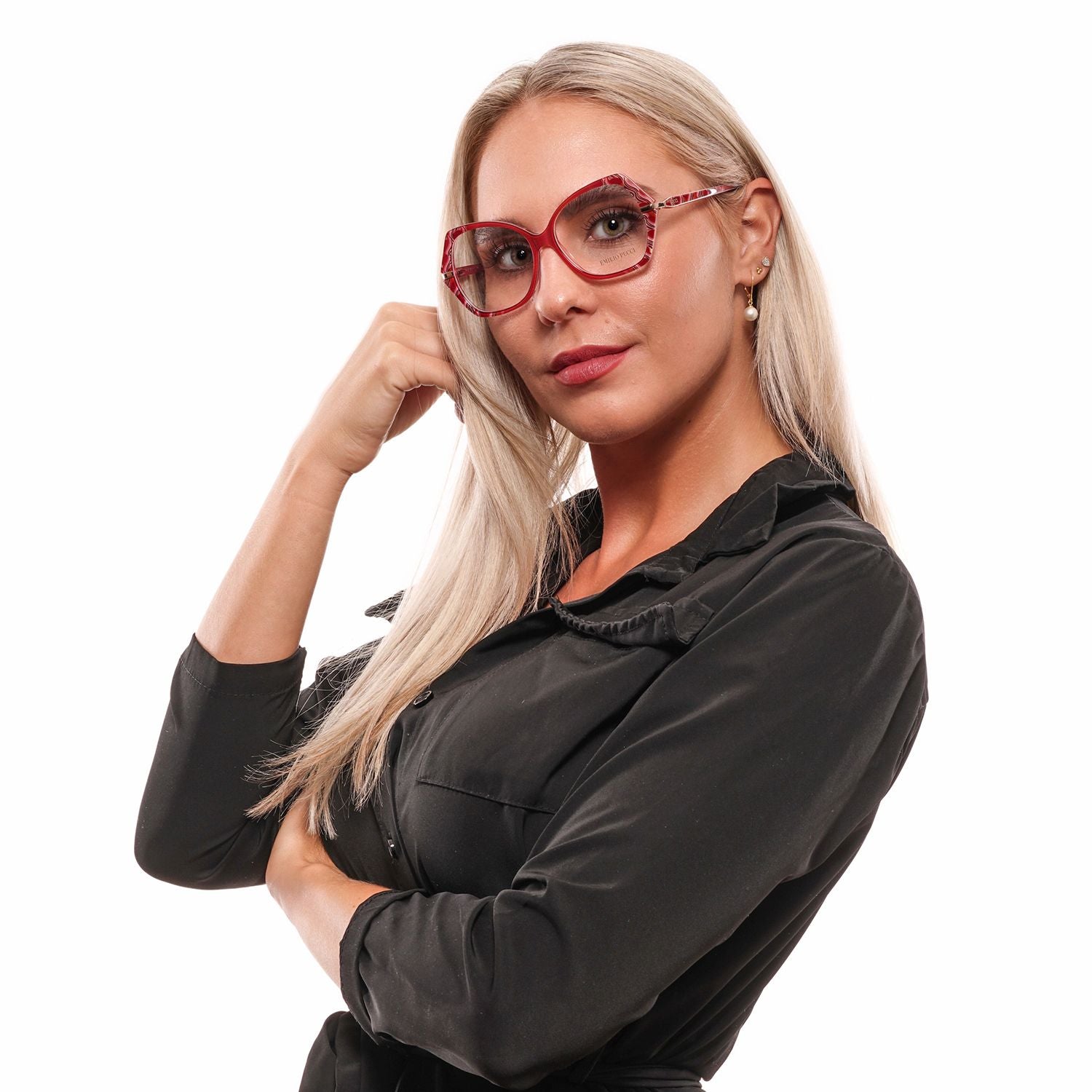 Emilio Pucci Red Women Optical Frames - ClickThatClicks 